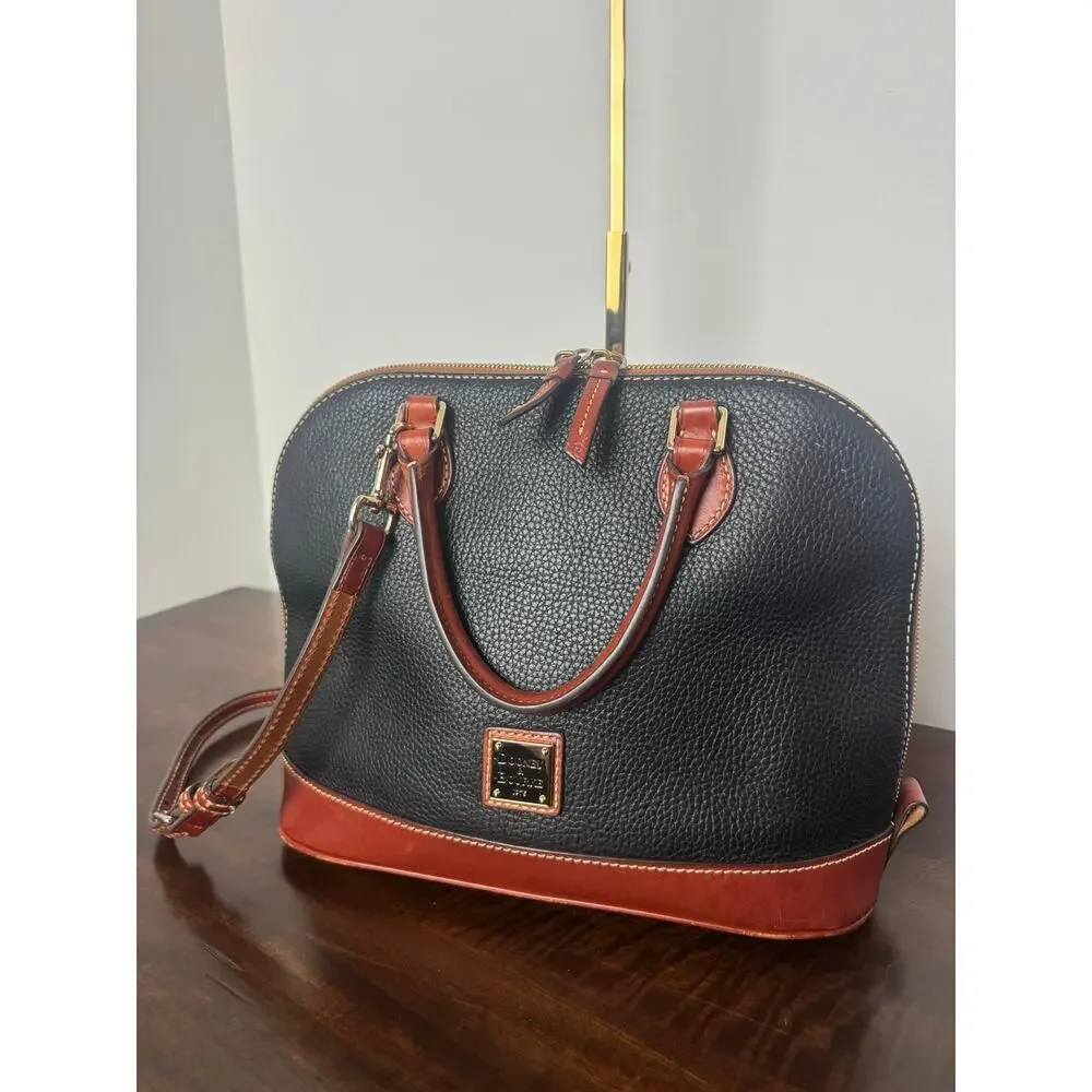 Dooney & Bourke Pebble Grain Zip Zip Satchel EUC